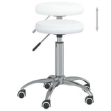 Office Swivel Chair White Faux Leather 333151