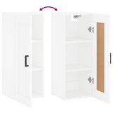 Wall Mounted Cabinet White 34.5x34x90 cm Engineered Wood 830500