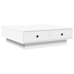 ZNTS Coffee Table White 90x90x28 cm Engineered Wood 848087