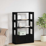 Sideboard Black oak 30 x 80 x 119.5 cm Engineered wood 881098