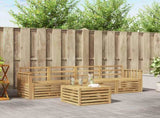 Outdoor Sofa Set 5 pcs White Solid Acacia Wood 3391344