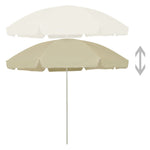 Beach Parasol Sand Yellow 300 cm 314707