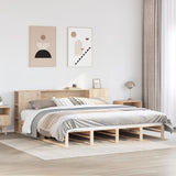 Bookcase Bed without Mattress 180x200 cm Super King Solid Wood 3323884