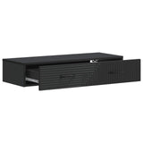 Wall-Mounted Side Table Wall-mounted Black 87.5 x 34.5 x 17 cm 898666