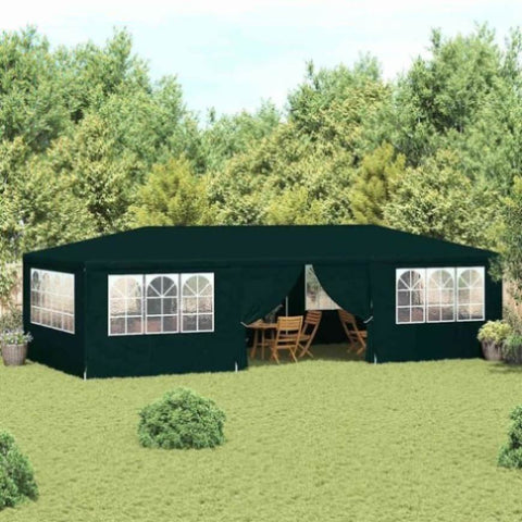 Professional Party Tent with Side Walls 4x9 m Green 90 g/m 48540