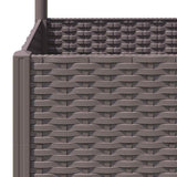 Garden Planter with Trellis Brown 80x40x136 cm PP 318261