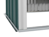 5.3 x 3.1ft Corrugated Steel Garden Shed - Green T3398P328410