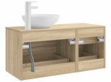 Bathroom Furniture Set 2 pcs Sonoma Oak Engineered Wood 3403954