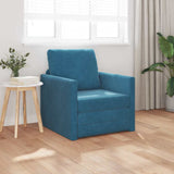 Sofa Bed Blue 74 x 77 x 81 cm Velvet 4106617