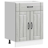 Kitchen Base Cabinet Lucca Grey Sonoma Engineered Wood 853733