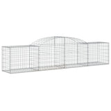 Arched Gabion Baskets 9 pcs 300x50x60/80 cm Galvanised Iron 3146672