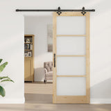 Sliding Door ORKDAL Natural and Black 86 x 211 cm 3332173