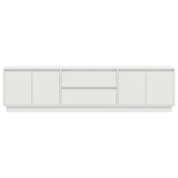 TV Cabinet with LED Lights White 193.5x41x50 cm 3328435