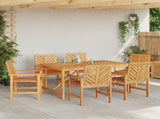 Dining Chair 6 pcs Natural 62.5 x 59 x 89 cm Solid Acacia Wood 3154132