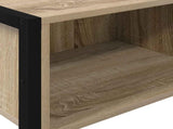 End Table with Storage Sonoma 100 x 36 x 75 cm Engineered Wood 886691