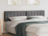 Upholstered Headboard with Headboard Brown and Dark Grey 150 cm 880174