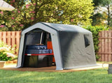 1.8 x 2.4m Garden Storage Shed Tent, Waterproof Portable Shed Shelter for Motorbike, Garden Tools, T3398P553282
