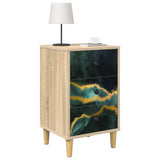 Bedside Cabinet WIJHE Sonoma Oak 36 x 33 x 60 cm 8007279