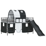 Kids'Loft Bed Frame Black 90 x 200 cm Metal 42020832