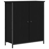 Sideboard Black Oak 70 x 30 x 80 cm Engineered Wood 862975