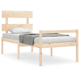 Senior Bed without Mattress 90x200 cm Solid Wood 3195336