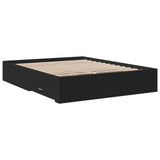Bed Frame with Drawers without Mattress Black 140x200 cm 3280385