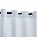 ZNTS Blackout Curtains with Metal Rings 2 pcs Off White 140x245 cm 134484