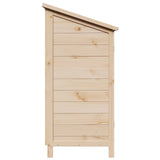 Garden Shed with Roof Natural 59 x 56 x 113.5 cm Solid Fir Wood 42033452