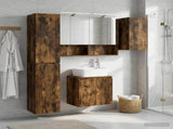 Bathroom Cabinet Set 5 pcs Smoked Oak 50 x 14.5 x 70 cm 3407323