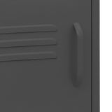 Nightstands 2 pcs Anthracite 35x35x51 cm Steel 3095220
