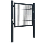 2D Fence Gate Anthracite Grey 106 x 130 cm 141740