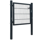 2D Fence Gate Anthracite Grey 106 x 130 cm 141740