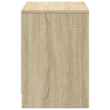 TV Cabinet with LED Sonoma Oak 100x34x50 cm Engineered Wood 852210