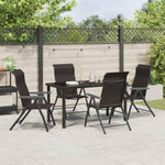 Garden Dining Set 5 pcs Black coffee Poly rattan 3379270