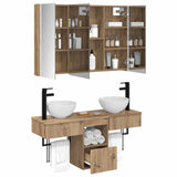 Bathroom Cabinet Set 4 pcs Artisan Oak 103.5 x 15.5 x 70 cm 3406270