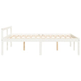 Senior Bed without Mattress White 120x190cm Small Double 810585