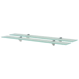 Floating Shelves 2 pcs Glass 80x20 cm 8 mm 3051523