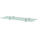 ZNTS Floating Shelves 2 pcs Glass 80x20 cm 8 mm 3051523