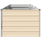 Raised Garden Bed Ivory 240 x 80 x 55 cm cold-rolled steel 8006414