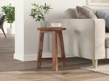 Stool Natural 28 x 28 x 50 cm Mahogany Wood 42012391