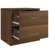 ZNTS Bedside Cabinets 2 pcs Brown Oak 40x30x40 cm Engineered Wood 815410