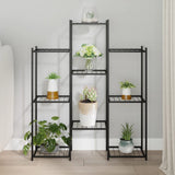 Flower Stand 83x25x100 cm Black Iron 343123