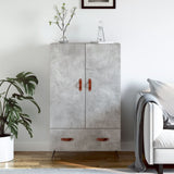 Highboard Concrete Grey 69.5x31x115 cm Engineered Wood 828208