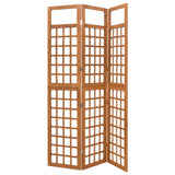 3-Panel Room Divider/Trellis Solid Fir Wood 121x180.5 cm 316478
