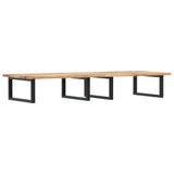 Basin Shelf Wall Mounted Steel and Solid Wood Acacia 3302793