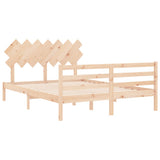 Bed Frame without Mattress 140x200 cm Solid Wood 3195286