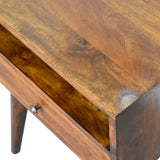 Modern Chestnut Solid Wood Bedside IN1691