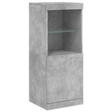 Sideboard with LED Lights Concrete Grey 41x37x100 cm 836689