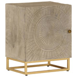 Bedside Cabinet 40x30x50 cm Solid Wood Mango and Iron 372014