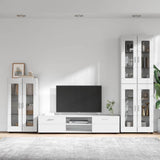 TV Cabinet Set FLORIN 3 pcs High Gloss White Engineered Wood 3397958